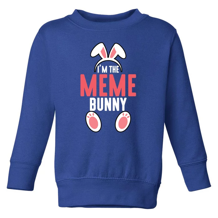 I'm The Meme Bunny Family Easter Toddler Sweatshirt