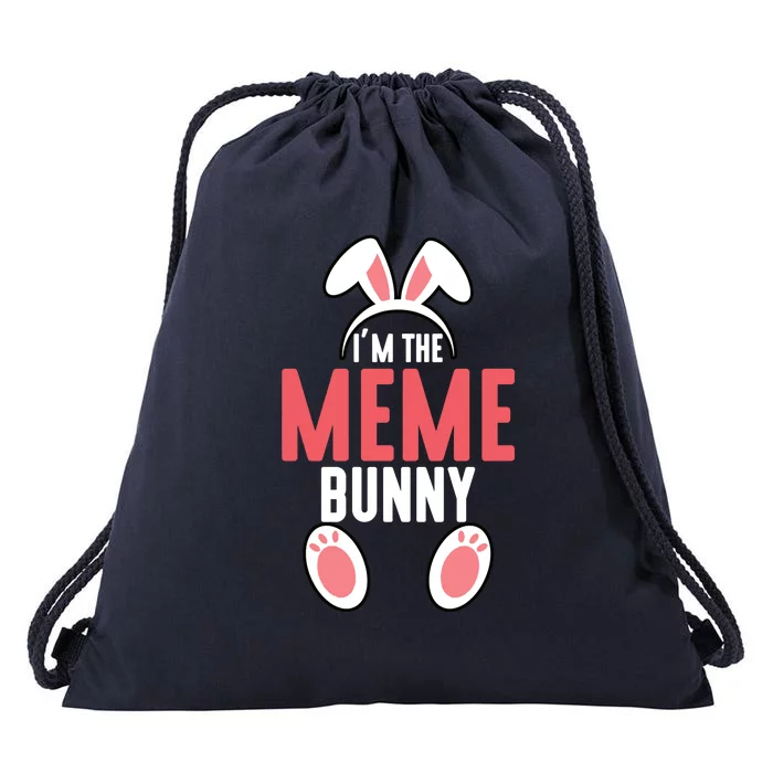 I'm The Meme Bunny Family Easter Drawstring Bag