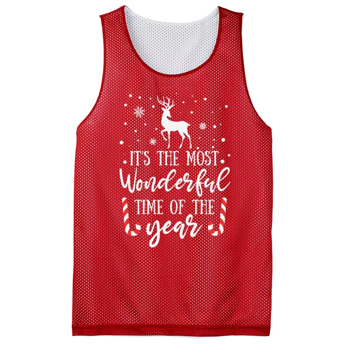 Its The Most Wonderful Time Of The Year Mesh Reversible Basketball Jersey Tank