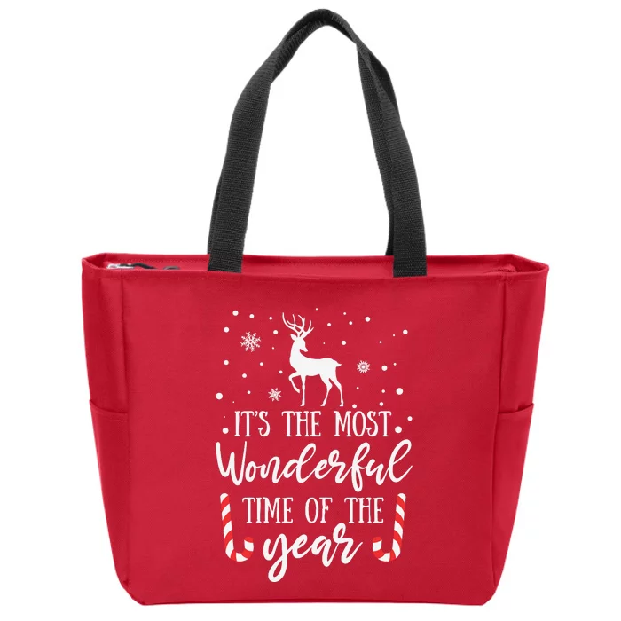 Its The Most Wonderful Time Of The Year Zip Tote Bag