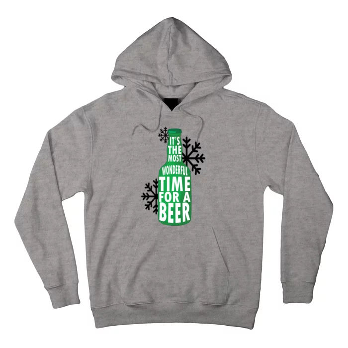 Its The Most Wonderful Time For A Beer Funny Christmas Hoodie