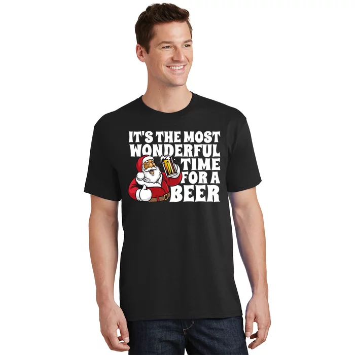 Its The Most Wonderful Time For A Beer Christmas In July T-Shirt