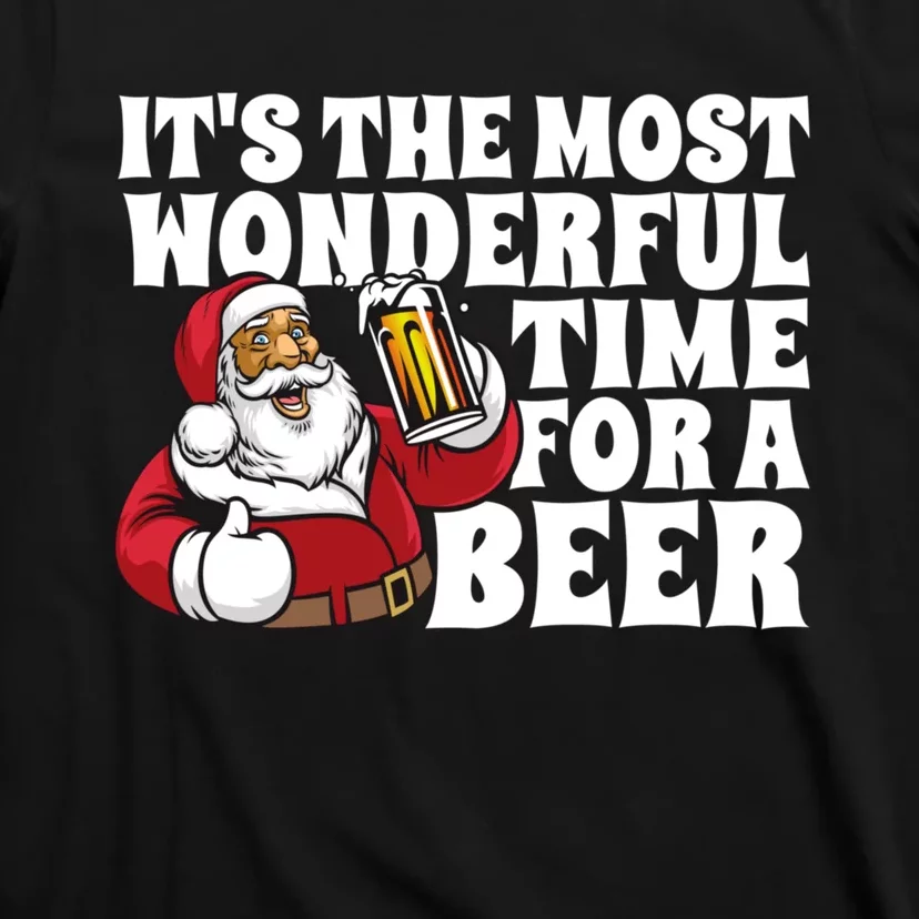 Its The Most Wonderful Time For A Beer Christmas In July T-Shirt