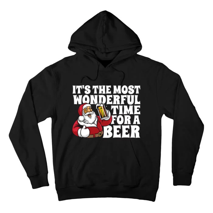 Its The Most Wonderful Time For A Beer Christmas In July Tall Hoodie