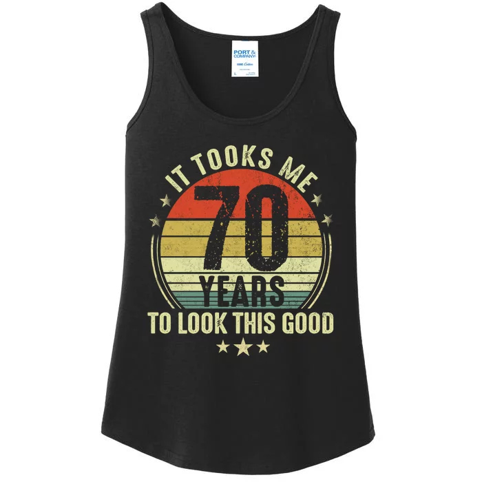 It Took Me 70 Years To Look This Good 70th Birthday Retirement Gifts For Him Her Ladies Essential Tank