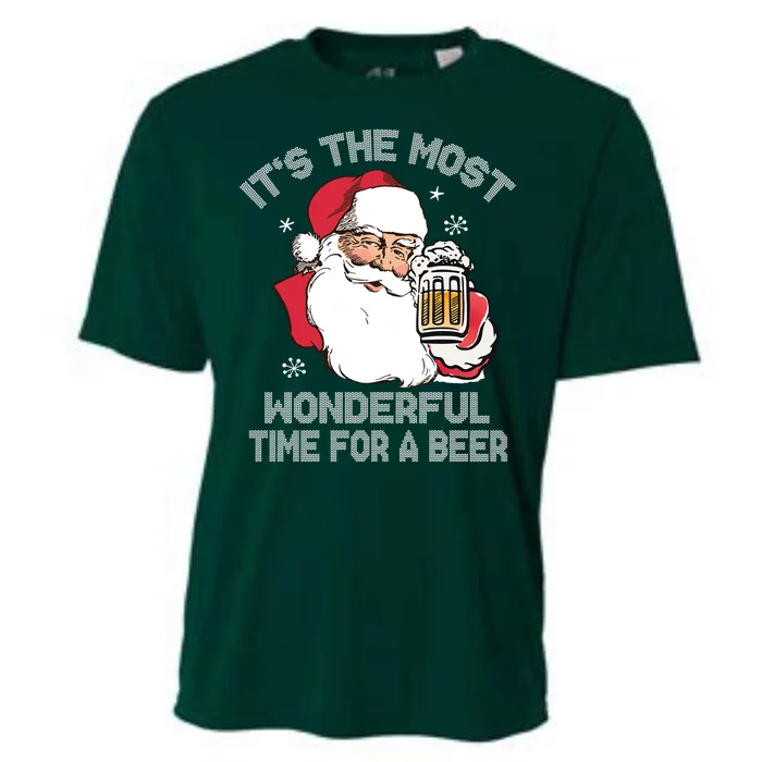 ItS The Most Wonderful Time For A Beer Cooling Performance Crew T-Shirt