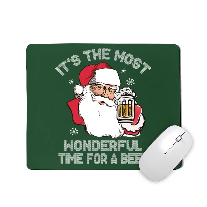 ItS The Most Wonderful Time For A Beer Mousepad