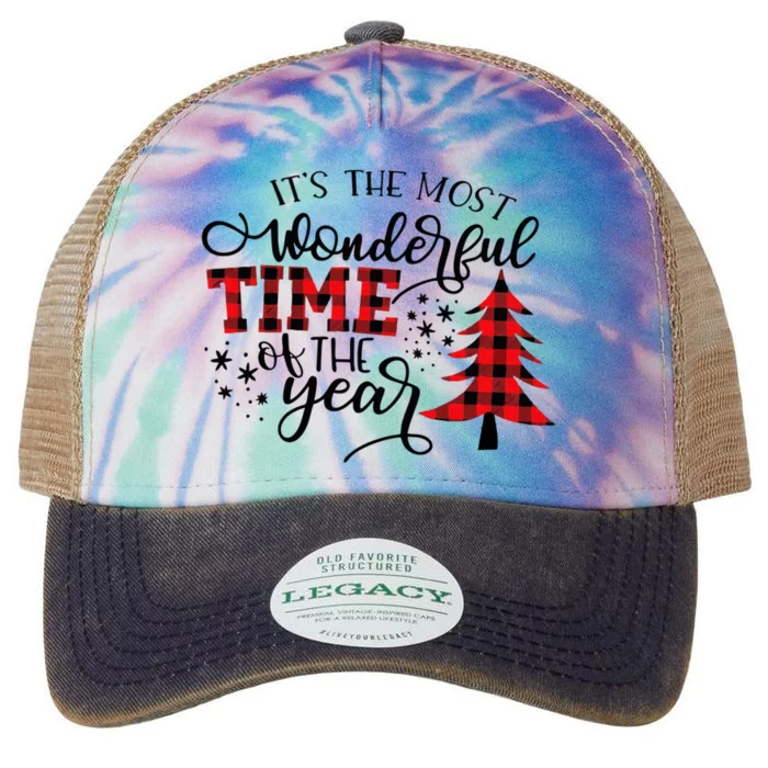 ItS The Most Wonderful Time Of The Year Funny Christmas Meaningful Gift Legacy Tie Dye Trucker Hat