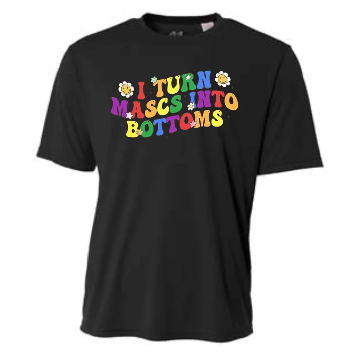 I Turn Masks Into Bottoms Cooling Performance Crew T-Shirt