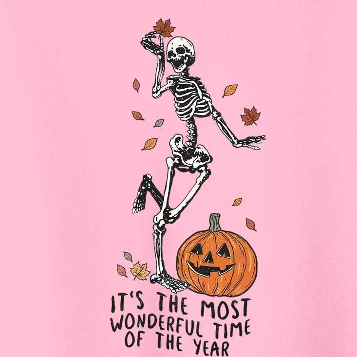 ItS The Most Wonderful Time Of The Years Skeleton Halloween Gift Toddler T-Shirt