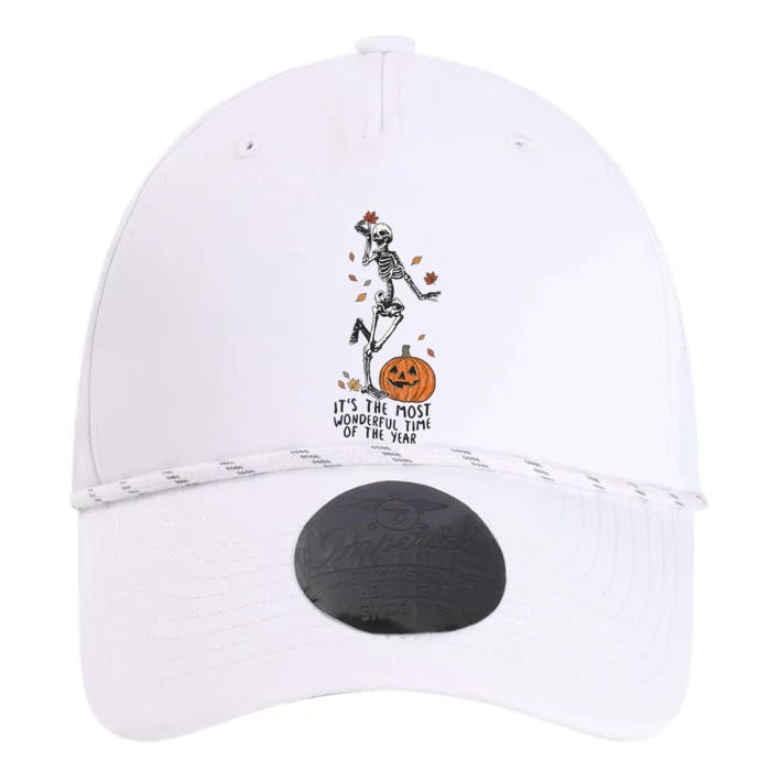 ItS The Most Wonderful Time Of The Years Skeleton Halloween Gift Performance The Dyno Cap