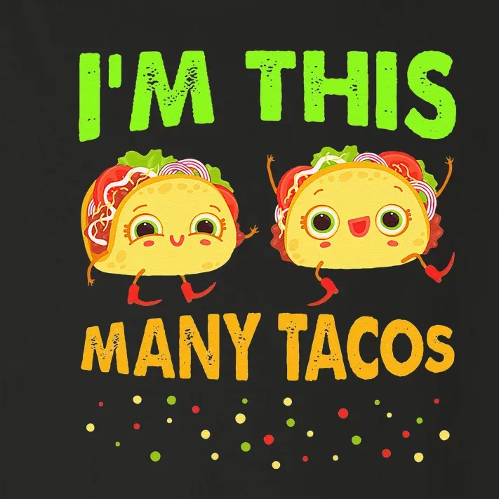 I'm This Many Tacos Second Birthday Twosday Cinco De Mayo Toddler Long Sleeve Shirt