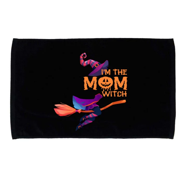 Im The Mom Witch Funny Halloween Matching Group Costume Cute Gift Microfiber Hand Towel