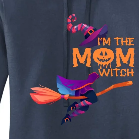 Im The Mom Witch Funny Halloween Matching Group Costume Cute Gift Women's Pullover Hoodie