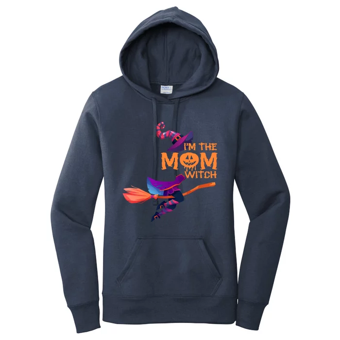 Im The Mom Witch Funny Halloween Matching Group Costume Cute Gift Women's Pullover Hoodie