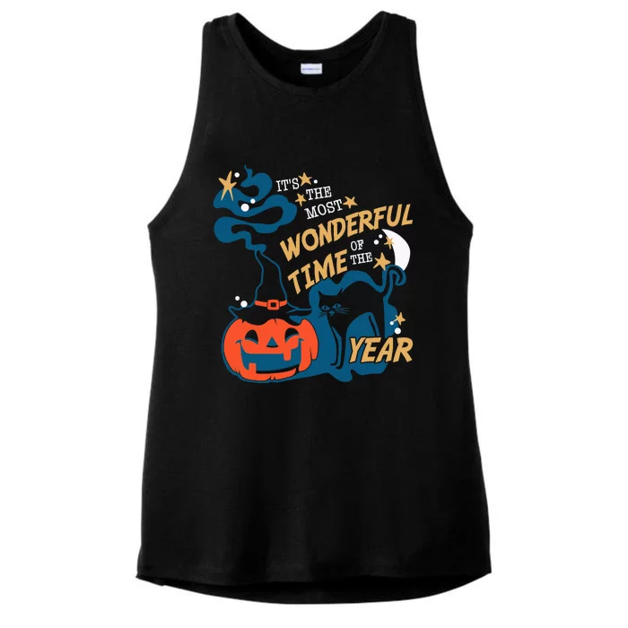 It's the Most Wonderful Time of the Year Halloween Ladies Tri-Blend Wicking Tank