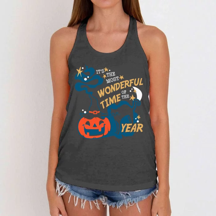 It's the Most Wonderful Time of the Year Halloween Women's Knotted Racerback Tank