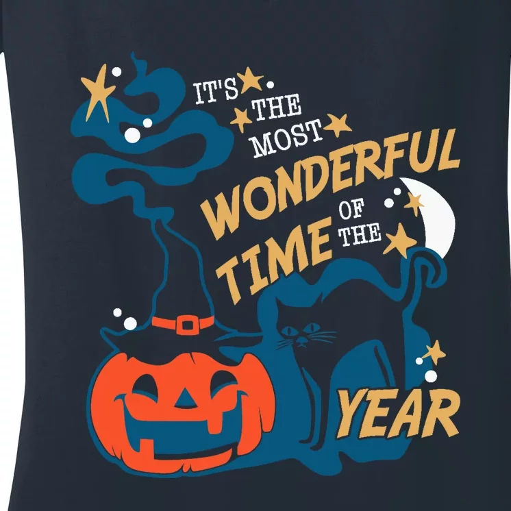 It's the Most Wonderful Time of the Year Halloween Women's V-Neck T-Shirt