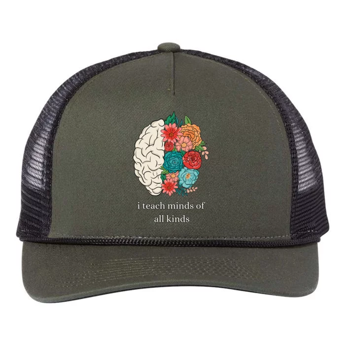 I Teach Minds Of All Kinds Retro Rope Trucker Hat Cap