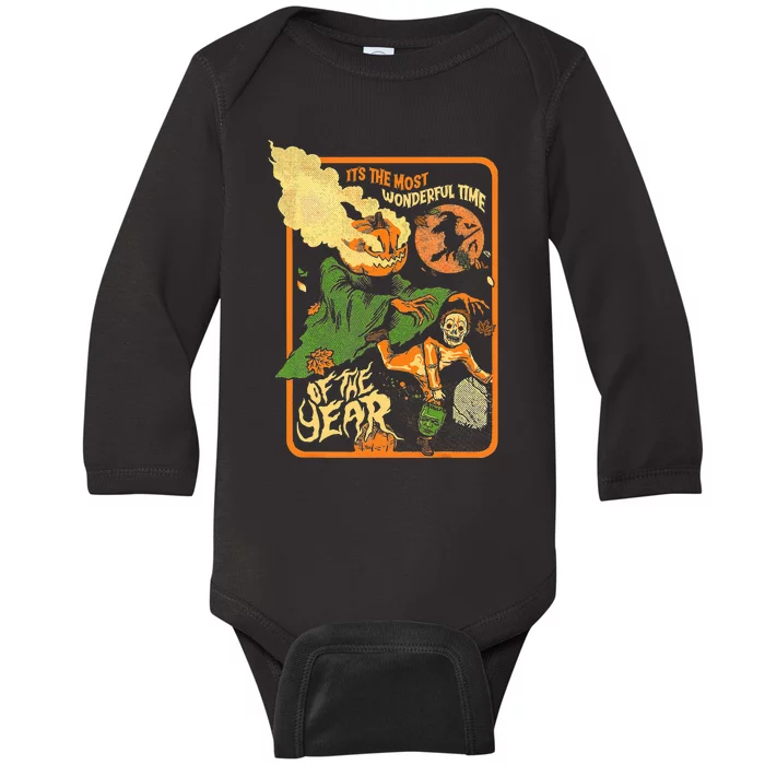 ItS The Most Wonderful Time Of The Year Halloween Baby Long Sleeve Bodysuit