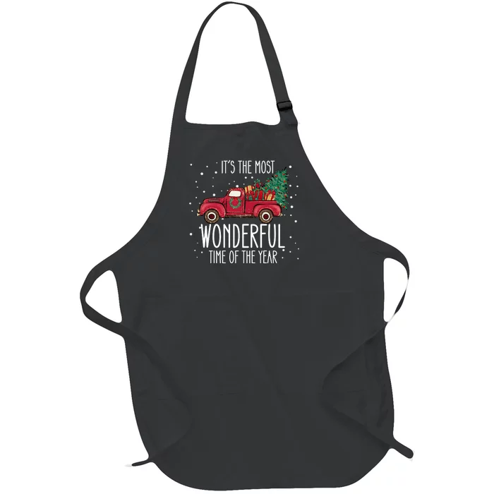 Its The Most Wonderful Time Of The Year Full-Length Apron With Pocket