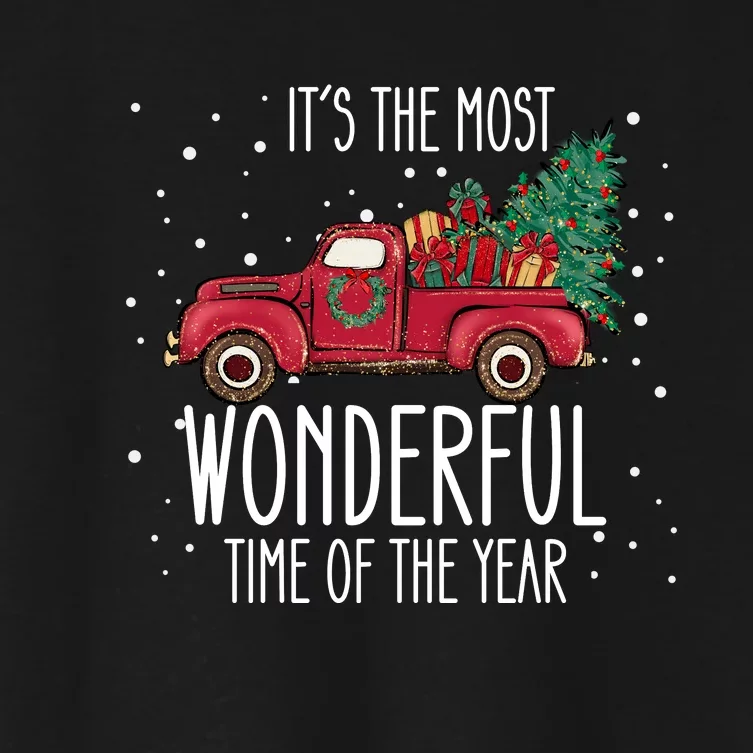 Its The Most Wonderful Time Of The Year Women's Crop Top Tee