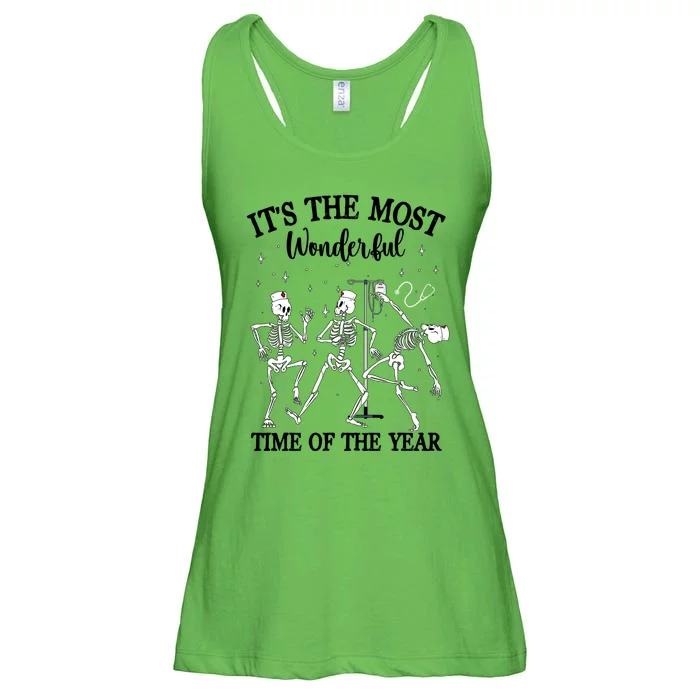 Its The Most Wonderful Time Of The Year Nurse Skeleton Dance Cute Gift Ladies Essential Flowy Tank