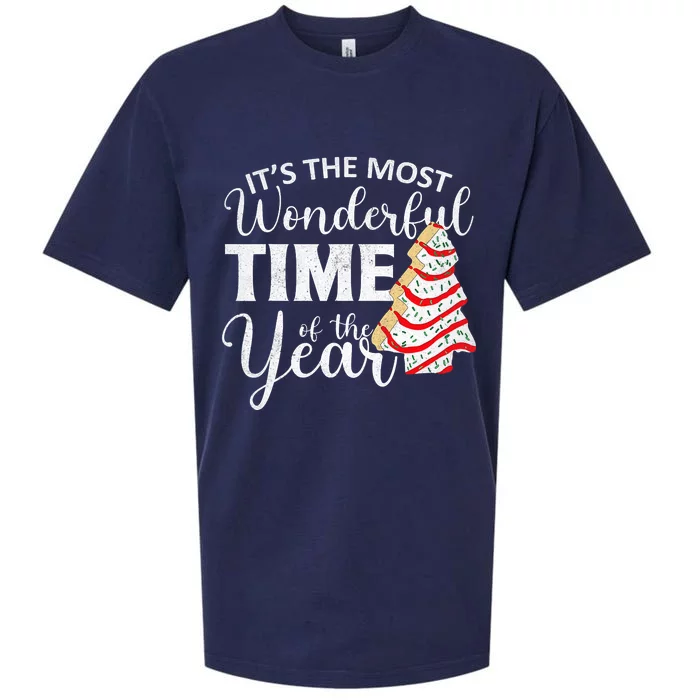 Its The Most Wonderful Time Of The Year Christmas tree cake A Sueded Cloud Jersey T-Shirt