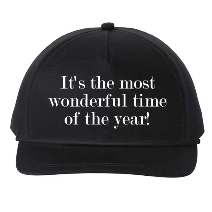 It's The Most Wonderful Time Of The Year! Gift Snapback Five-Panel Rope Hat