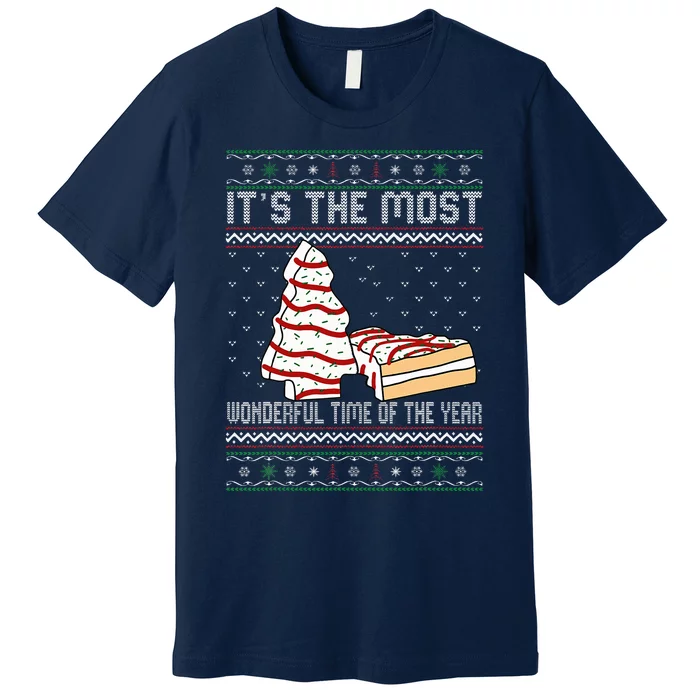 Its The Most Wonderful Time Of The Year Christmas Tree Cake Premium T-Shirt