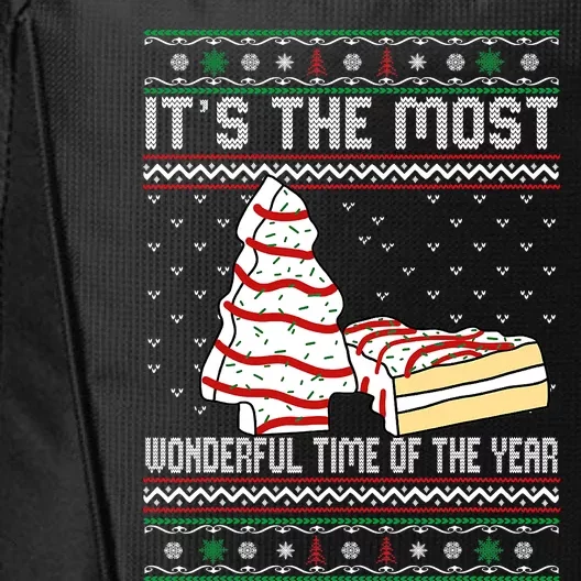 Its The Most Wonderful Time Of The Year Christmas tree cake City Backpack