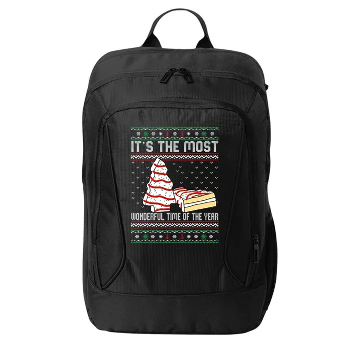 Its The Most Wonderful Time Of The Year Christmas tree cake City Backpack