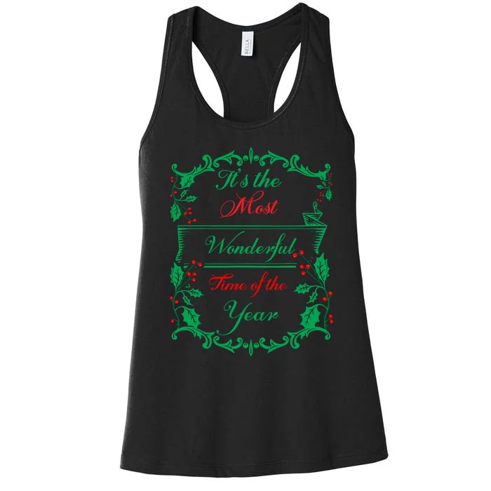 Its The Most Wonderful Time Of The Year Women's Racerback Tank