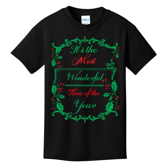 Its The Most Wonderful Time Of The Year Kids T-Shirt