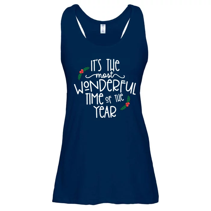 Its The Most Wonderful Time Of The Year Christmas Ladies Essential Flowy Tank