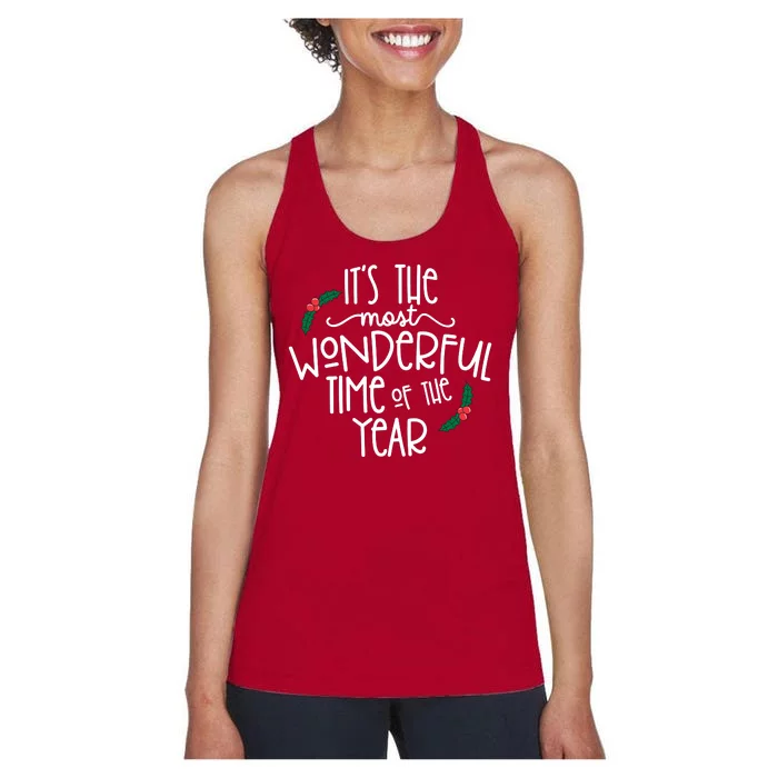 Its The Most Wonderful Time Of The Year Christmas Women's Racerback Tank