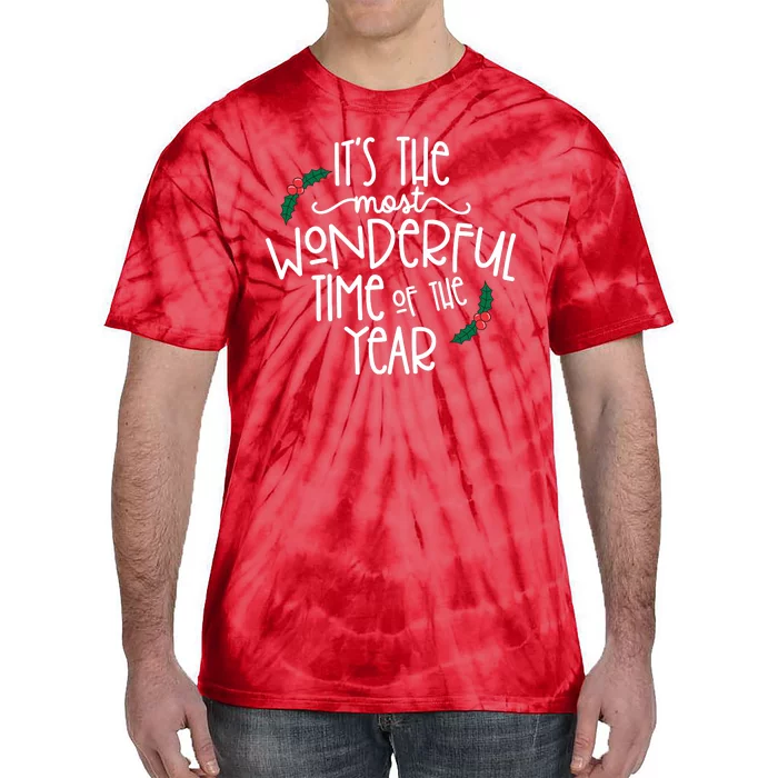 Its The Most Wonderful Time Of The Year Christmas Tie-Dye T-Shirt