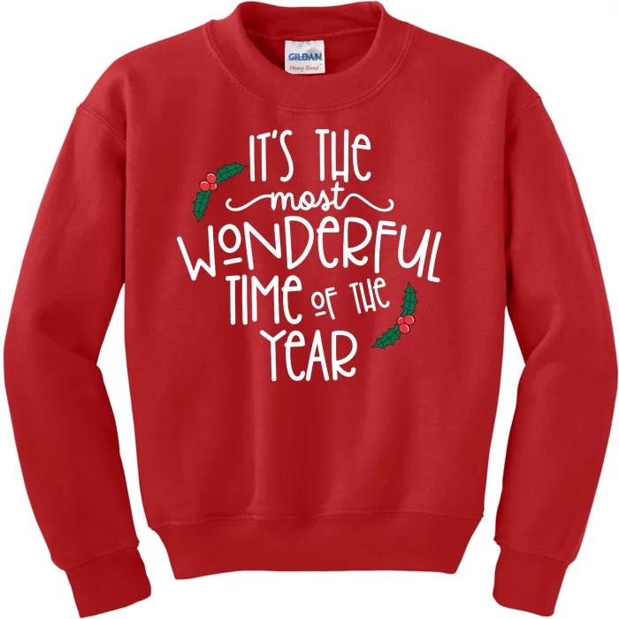 Its The Most Wonderful Time Of The Year Christmas Kids Sweatshirt