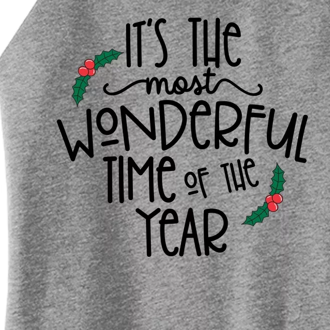 Its The Most Wonderful Time Of The Year Christmas Women’s Perfect Tri Rocker Tank