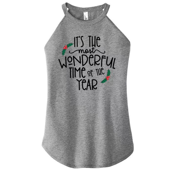 Its The Most Wonderful Time Of The Year Christmas Women’s Perfect Tri Rocker Tank