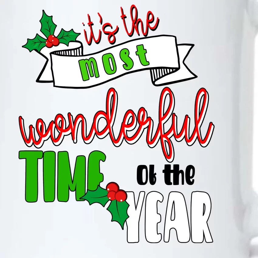 Its The Most Wonderful Time Of The Year Christmas Festive Black Color Changing Mug