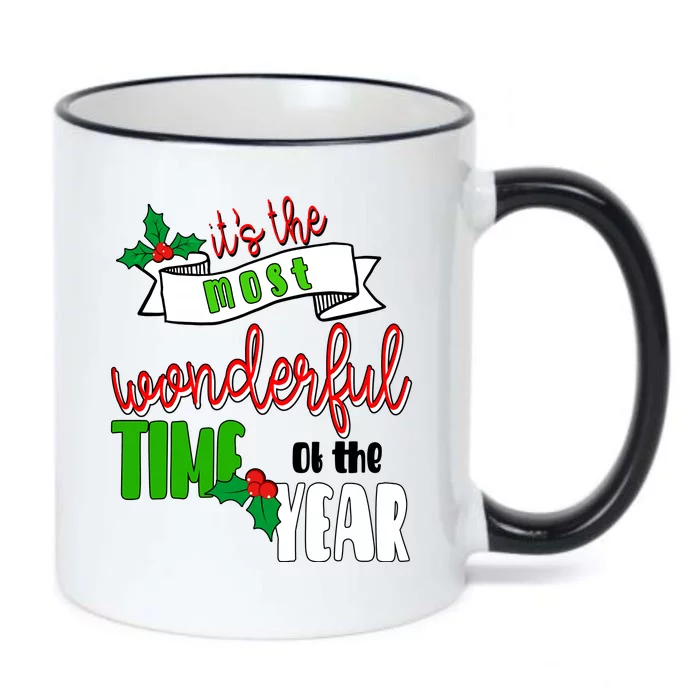 Its The Most Wonderful Time Of The Year Christmas Festive Black Color Changing Mug