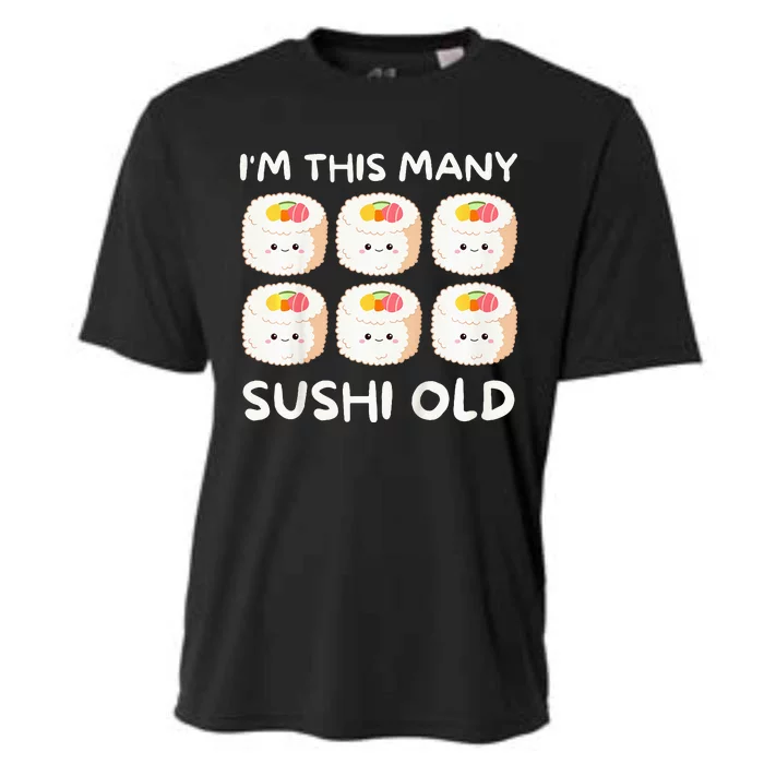 Im This Many Sushi Old Kawaii Sashimi Cooling Performance Crew T-Shirt