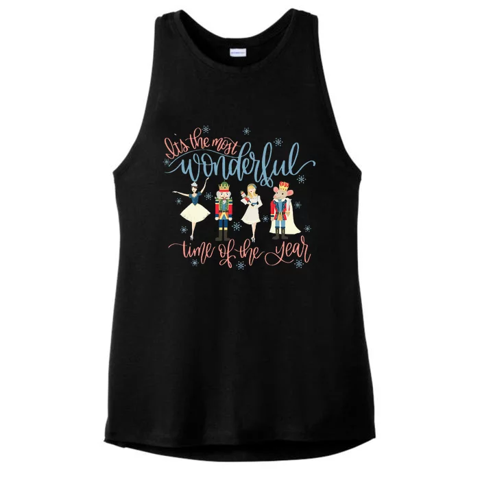 Its The Most Wonderful Time Of The Year Christmas Nutcracker Ladies Tri-Blend Wicking Tank