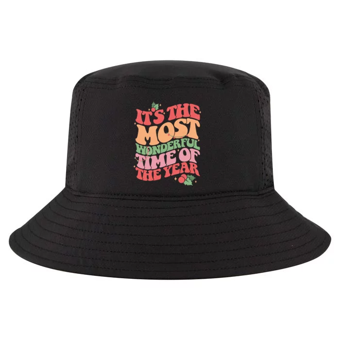 Its The Most Wonderful Time Of The Year Christmas Groovy Cool Comfort Performance Bucket Hat