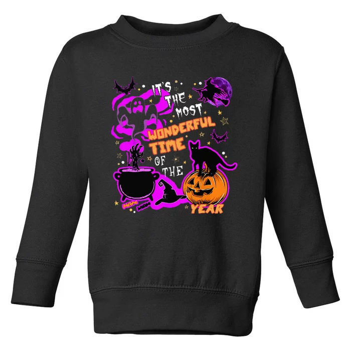 Its The Most Wonderful Time Of The Year Halloween Toddler Sweatshirt