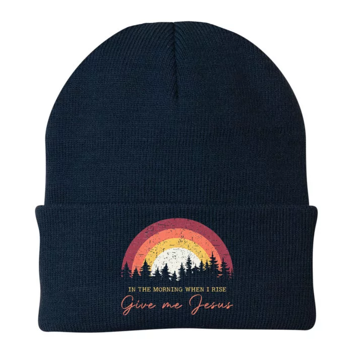 In The Morning When I Rise Give Me Jesus Knit Cap Winter Beanie