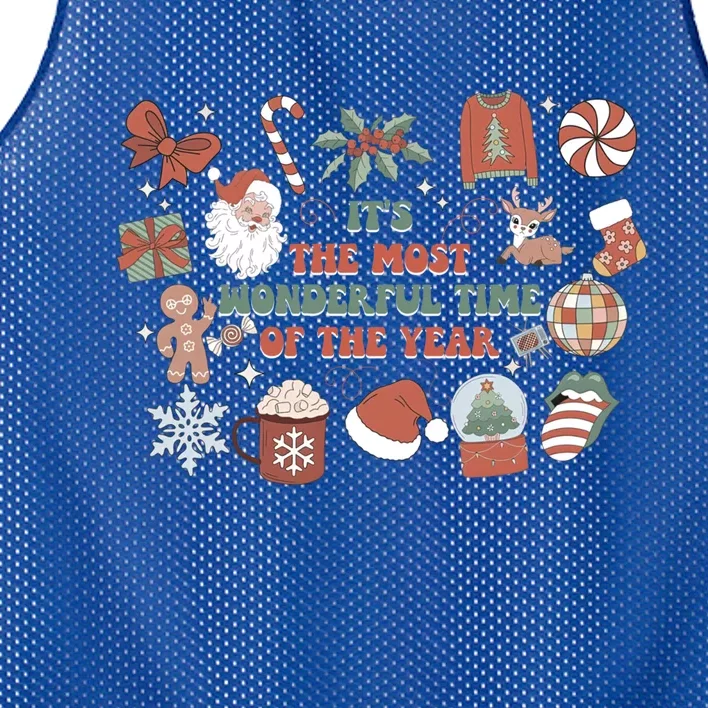 ItS The Most Wonderful Time Of The Year Christmas Elets Meaningful Gift Mesh Reversible Basketball Jersey Tank