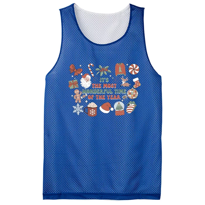 ItS The Most Wonderful Time Of The Year Christmas Elets Meaningful Gift Mesh Reversible Basketball Jersey Tank