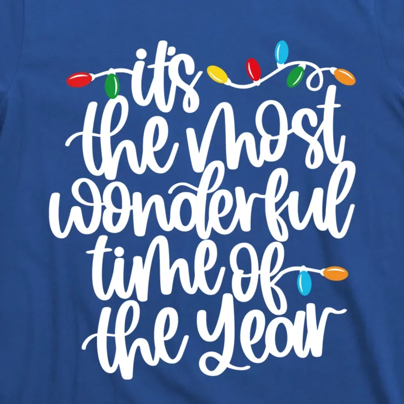 ItS The Most Wonderful Time Of The Year Christmas Lights Funny Gift T-Shirt